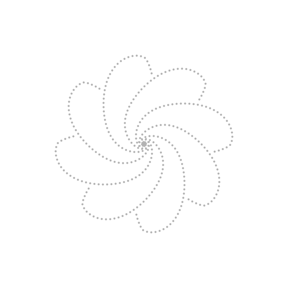 Dashed Flower element png