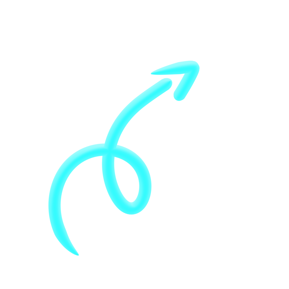 Arrow 3D Line png