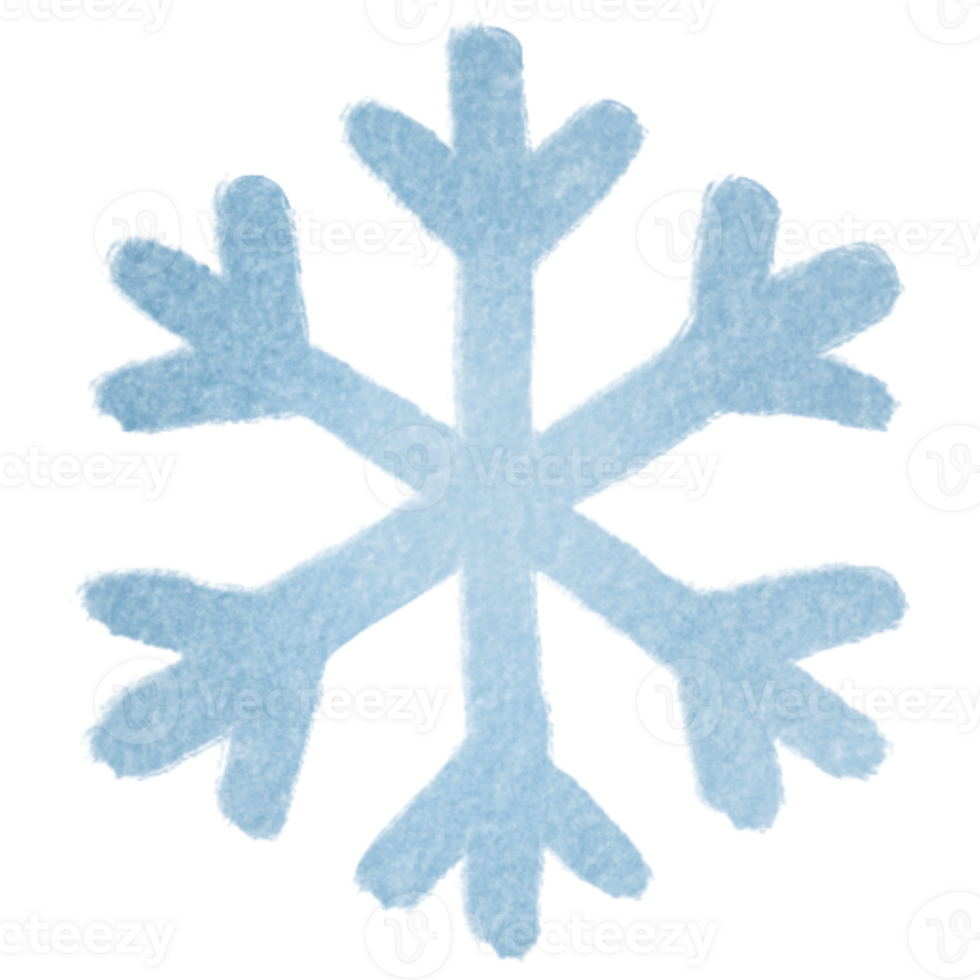 Weather Snowflake in winter Illustration Hand Drawn Doodle png