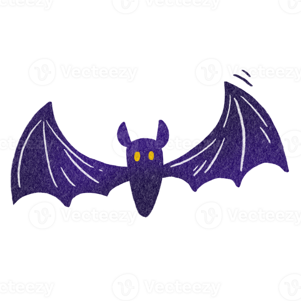 Halloween's Element Bat Decoration Illustration png