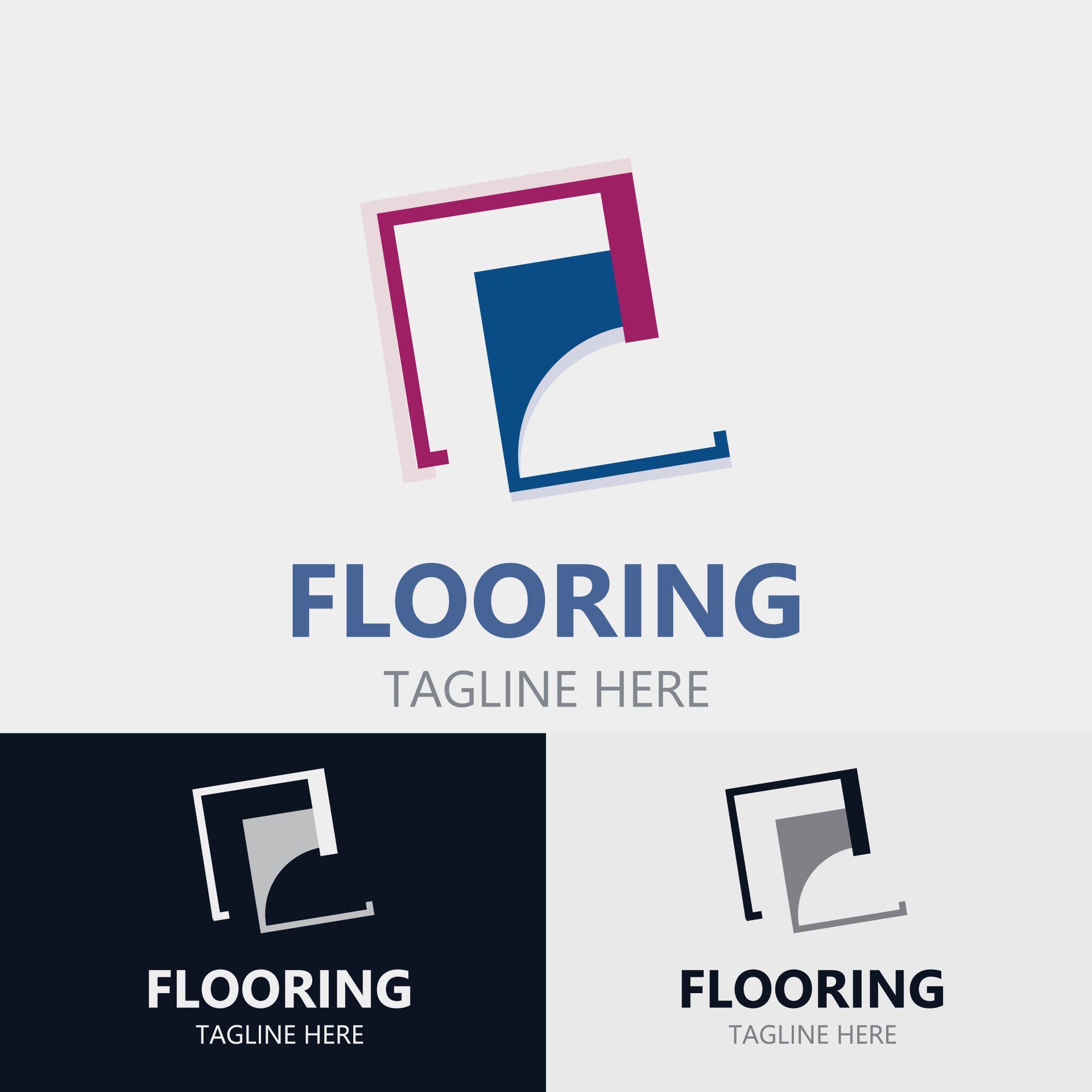 Flooring Logo design, custom Layer Vector elegant business store