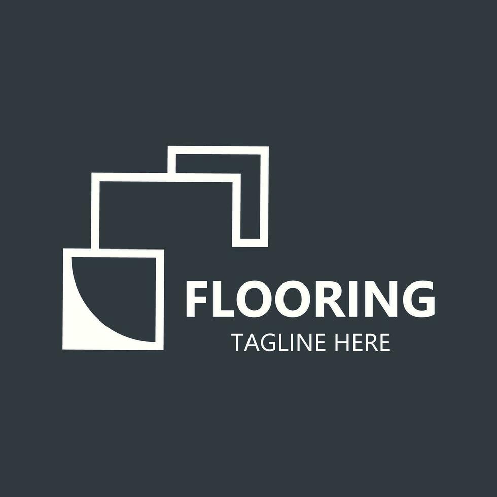 Flooring Logo design, custom Layer Vector elegant business store building