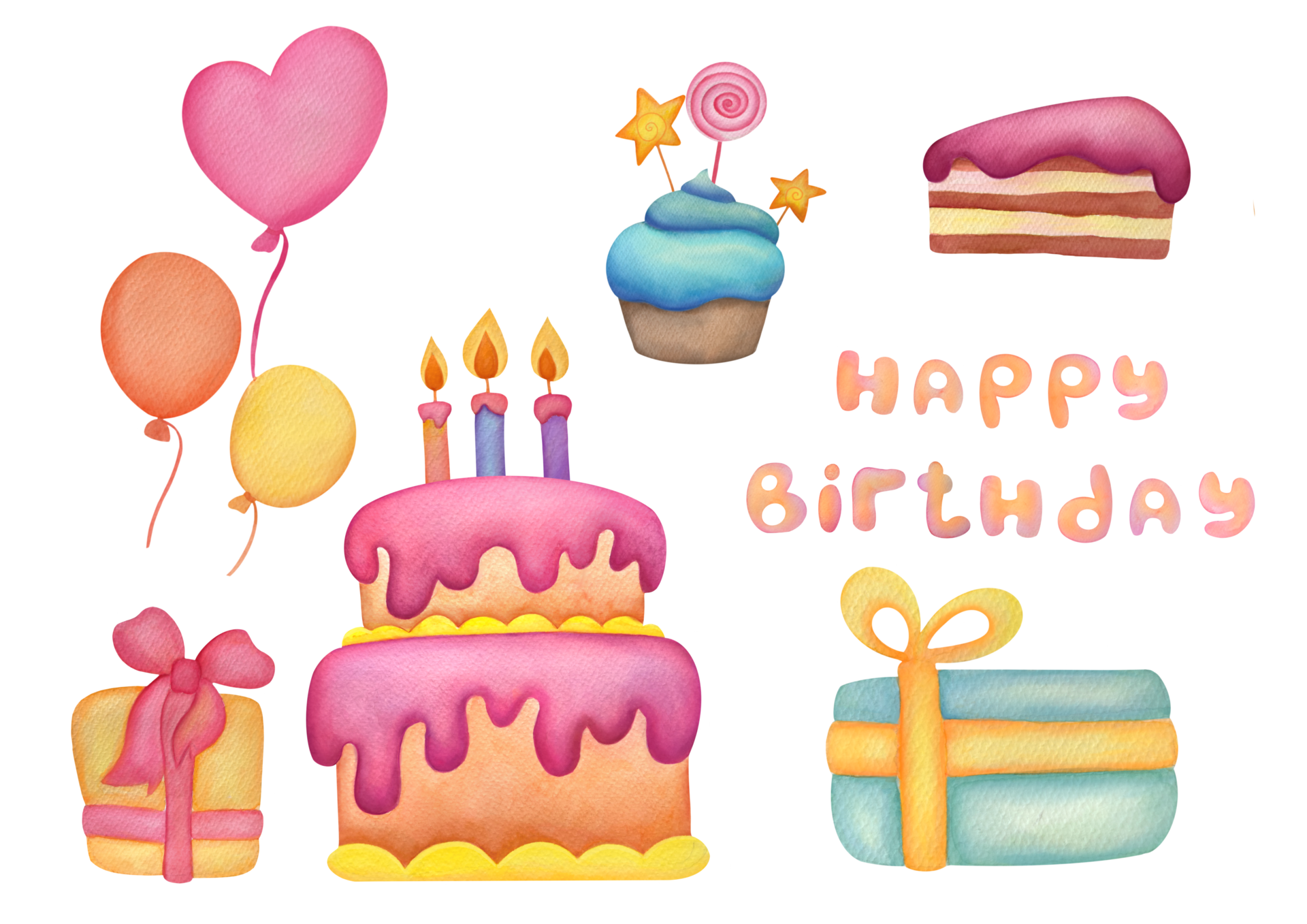 Happy Birthday Matt transparent background PNG clipart