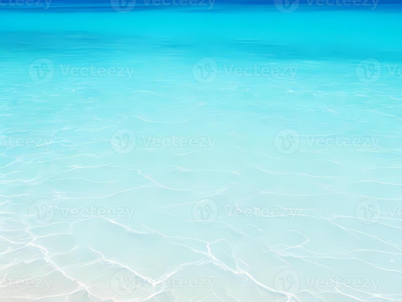 Light blue sea waves with transparent ocean water and light reflections on sandy beach. abstract Water Ripple texture, Sea surface background. photo