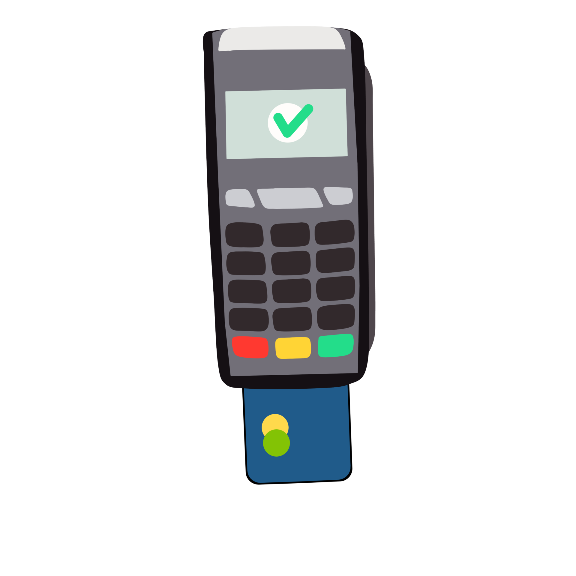Credit card machine scanner 27241586 PNG