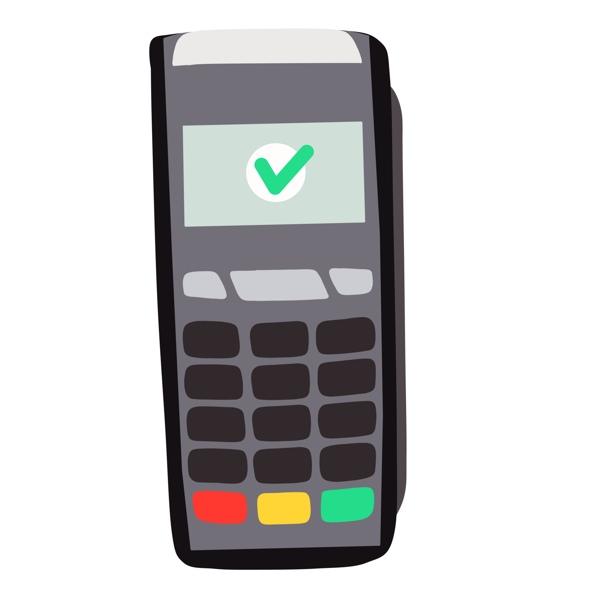 Credit card machine scanner 27241592 PNG