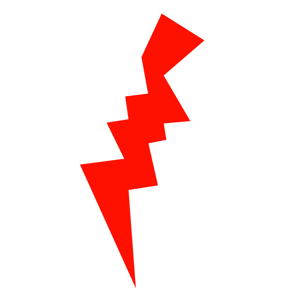 lightning which has a red color png