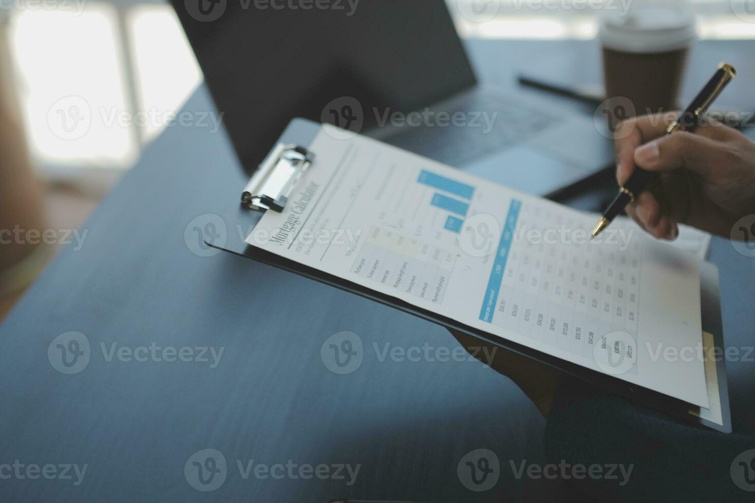 Business Documents, Auditor businesswoman checking searching document legal prepare paperwork or report for analysis TAX time,accountant Documents data contract partner deal in workplace office photo