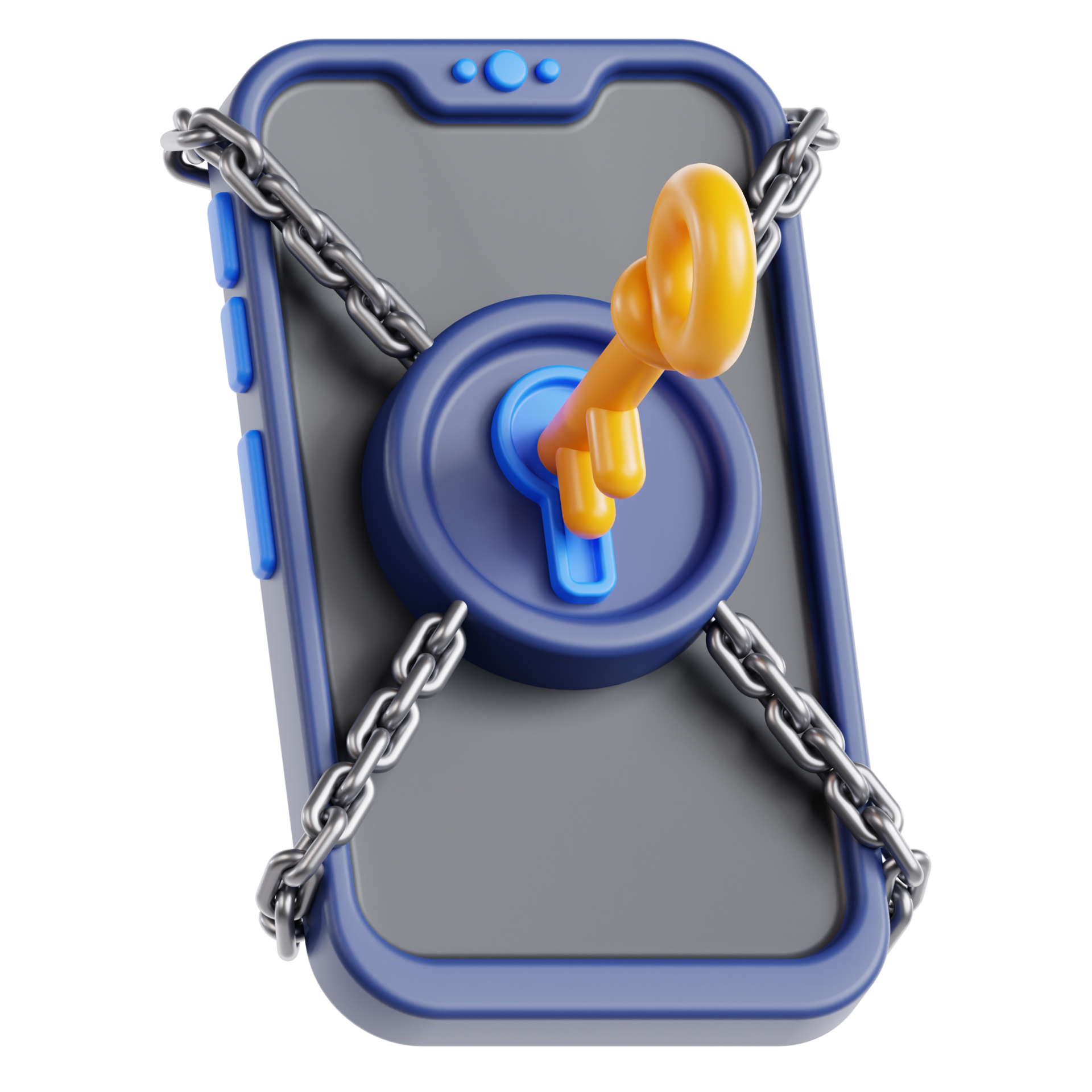 3d icon mobile key 27241655 PNG