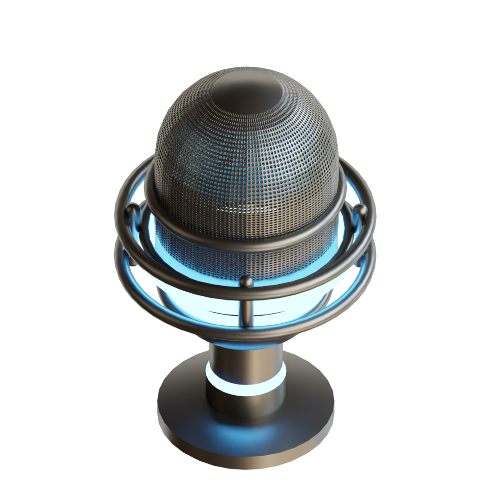 3d icon microphone for singer png
