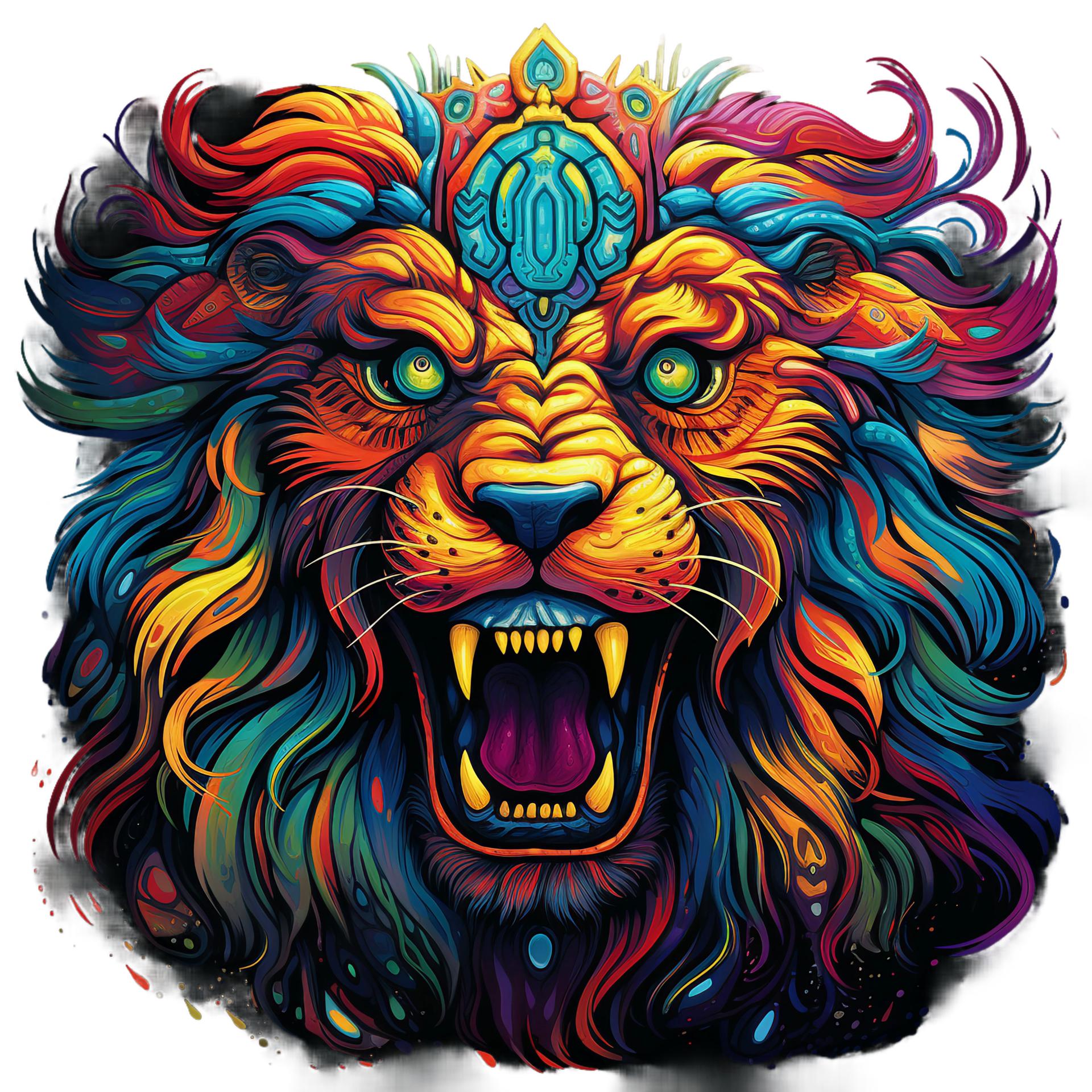 Lion Head Roars, Lion Head, Roaring, Wild PNG and Vector with Transparent  Background for Free Download