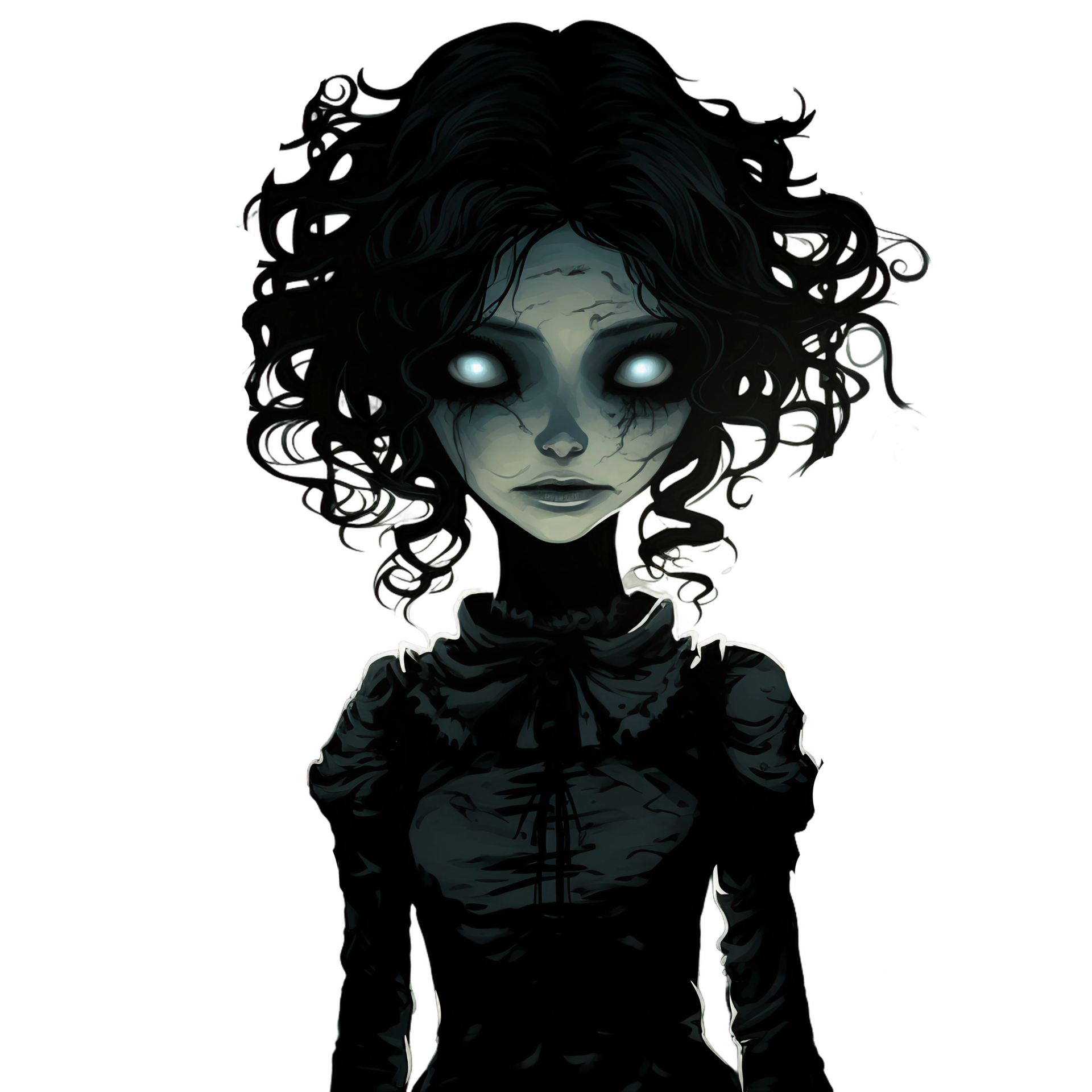 TWGOGOTIC Cartoon Witch Villain Stickers 50pcs, Waterproof