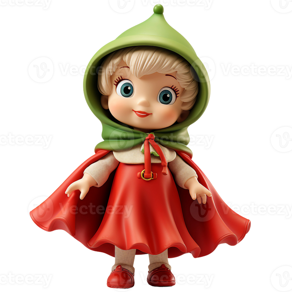 Isolated Graceful Victorian Dolls with Adorable Hats AI Generative png