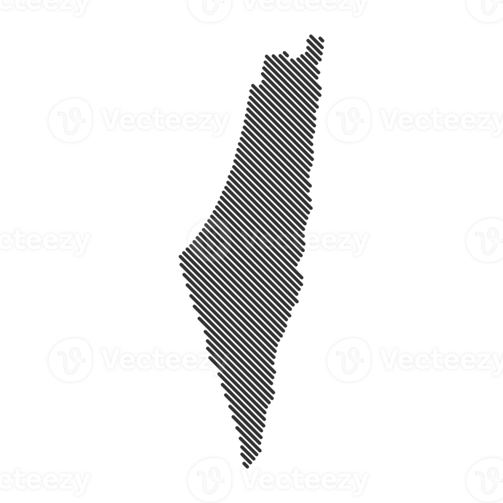 palestina Land randig Karta rutnät form prov designlinje png