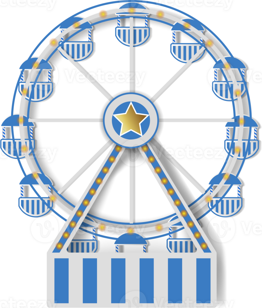 oktoberfest ferris wheel with munich flag colors png