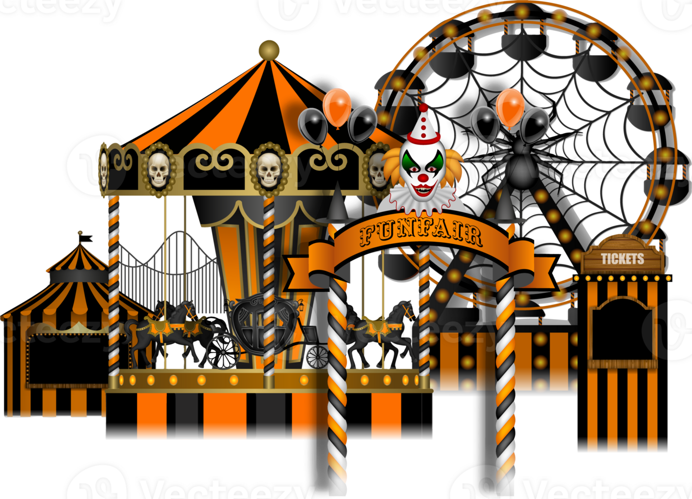 halloween amusement park png