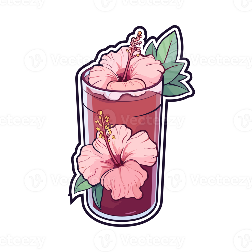 https://static.vecteezy.com/system/resources/previews/027/243/134/non_2x/hibiscus-tea-sticker-cool-colors-kawaii-clip-art-illustration-01-transparent-background-generative-ai-png.png