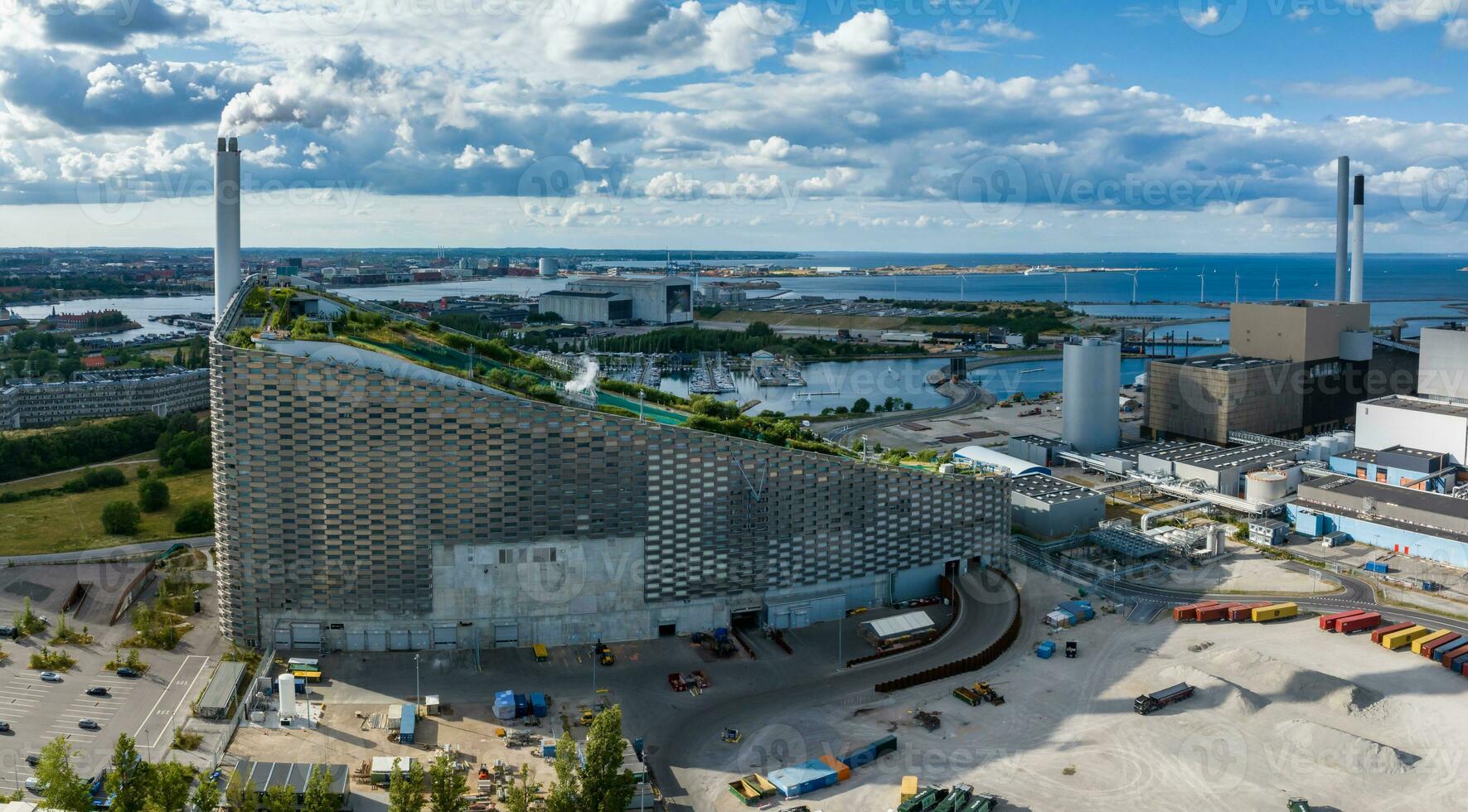 Amager Bakke, Amager Hill or Amager Slope or Copenhill - a heat and power waste-to-energy plant photo