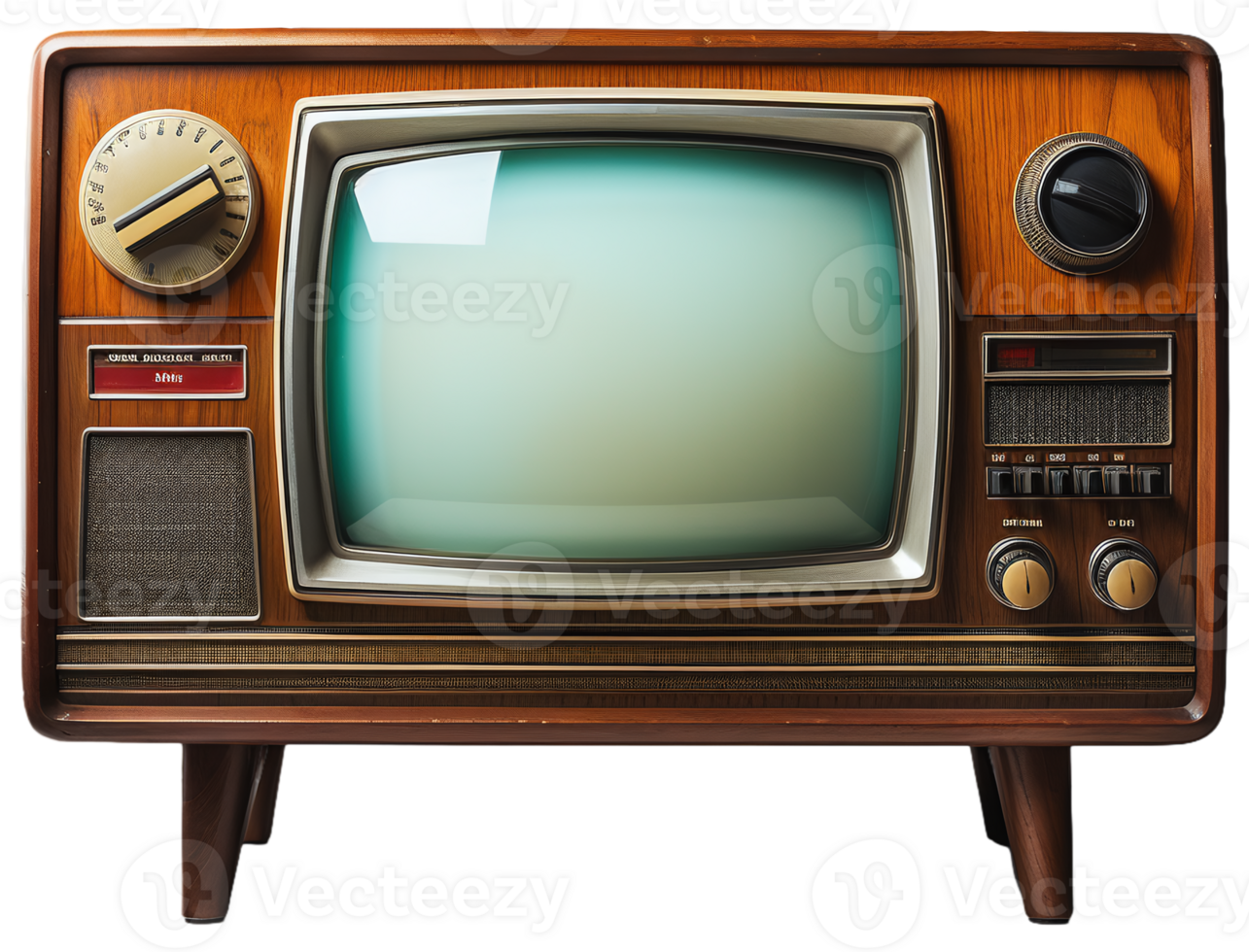 Old vintage TV png