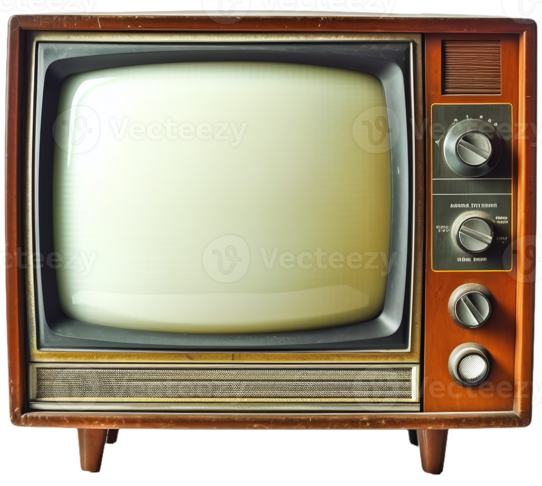 Old vintage TV png