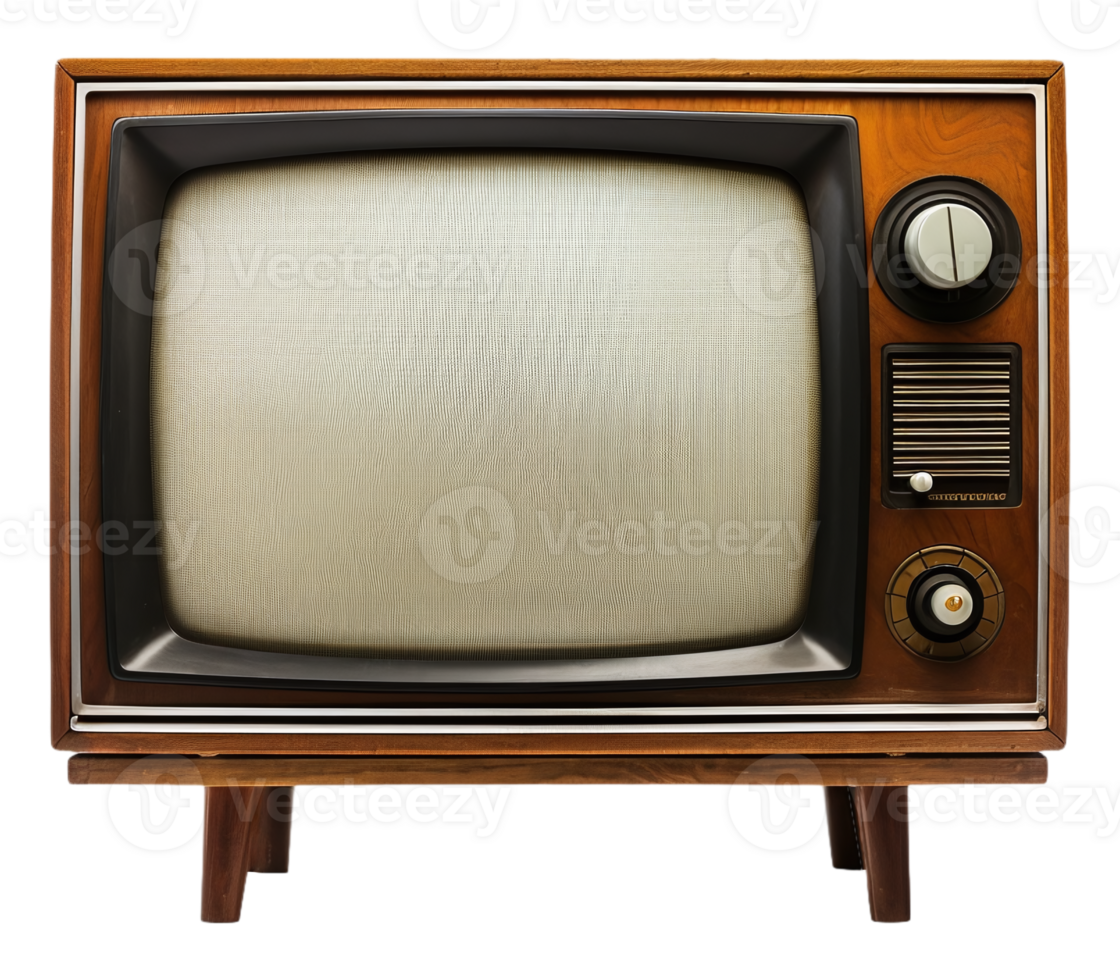 Old vintage TV png