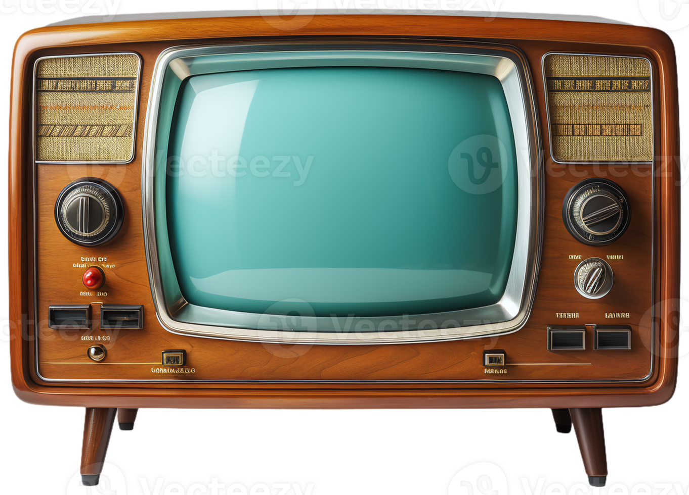 Old vintage TV png