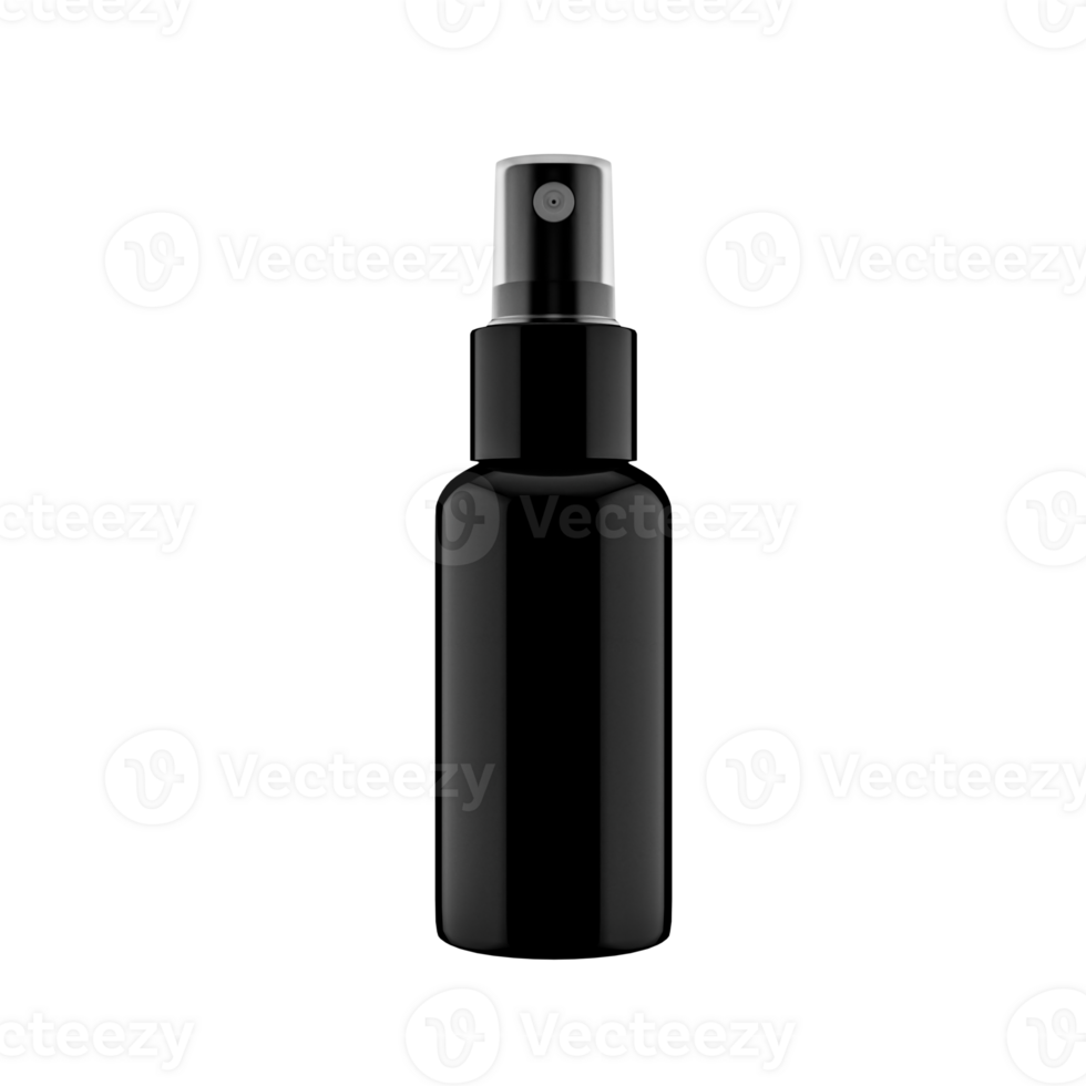 Empty Spray Bottle Mockup. 3D illustration modeling png