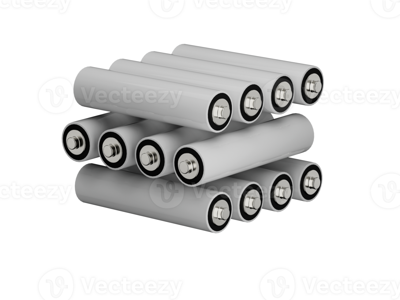 AAA Size battery isolated blank rechargeable battery double a or triple