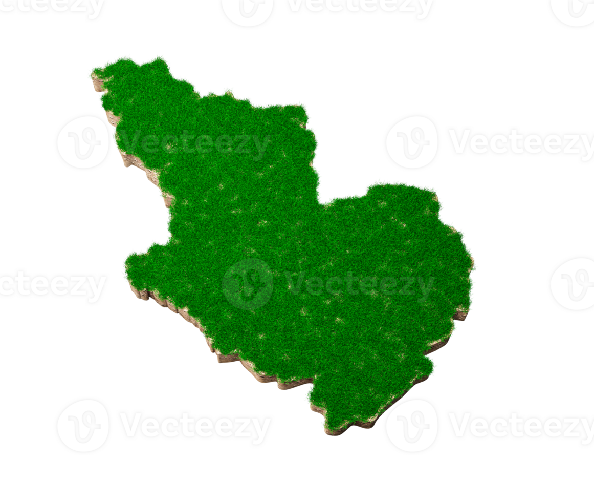Madina Map soil land geology cross section with green grass and Rock ground texture 3d illustration png