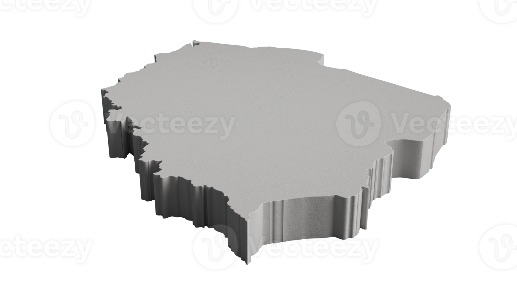 Poland 3D Topographic map Geography Cartography and topology 3D illustration png