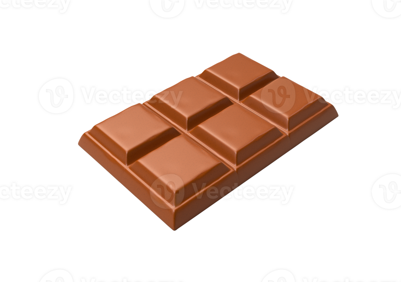 Chocolate Pieces chocolate milk Bar 3d illustration 3d rendering png