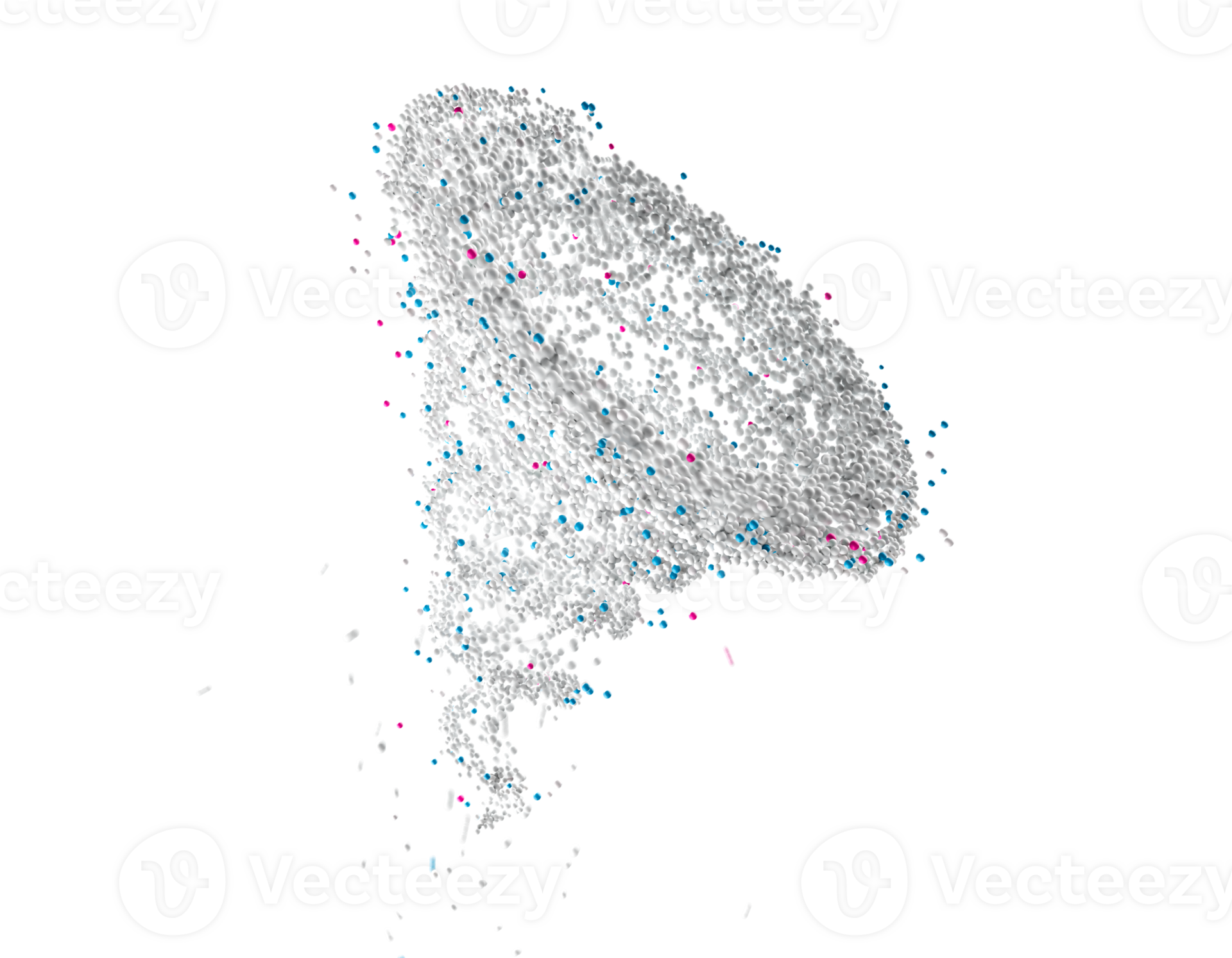 Twister clean Motion blur Package design template for laundry detergent