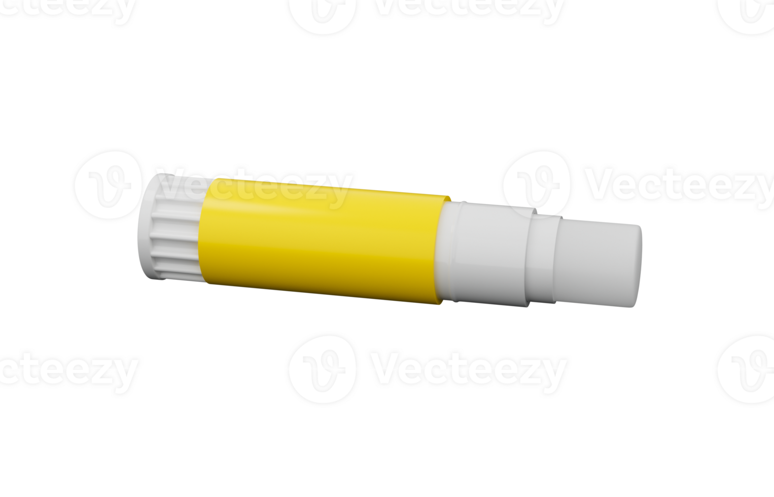 Glue stick in the air 3d illustration png