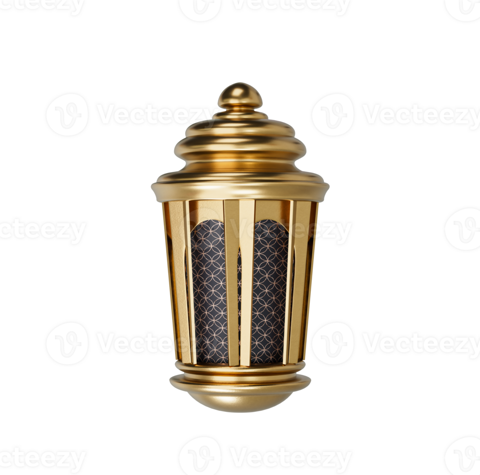 Ramadan kareem lantern celebration lamp realistic 3d illustration. culture festival religious fanoos glowing symbol png