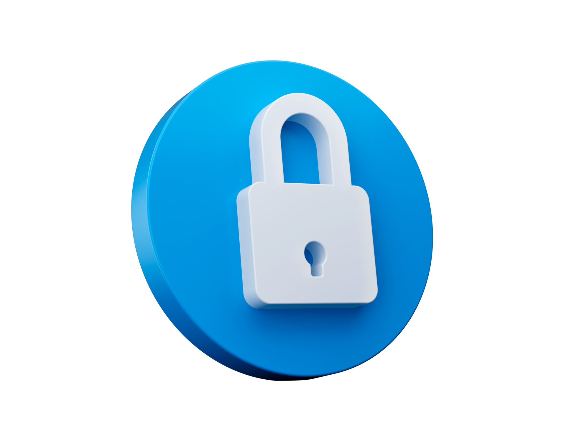 Blue lock icon 3d lock icon 3d illustration 27243847 PNG