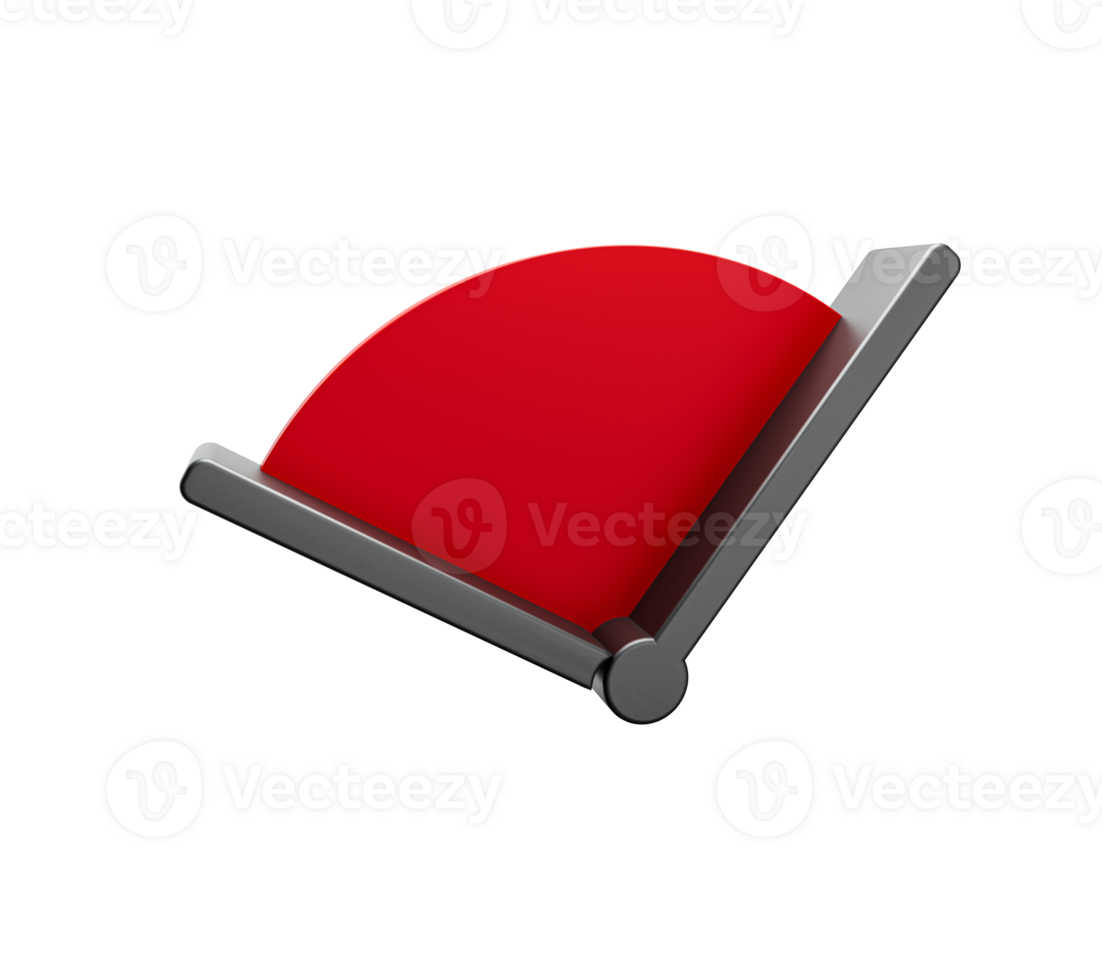 The clock and timestamp without numbers Isolated 3d illustration png