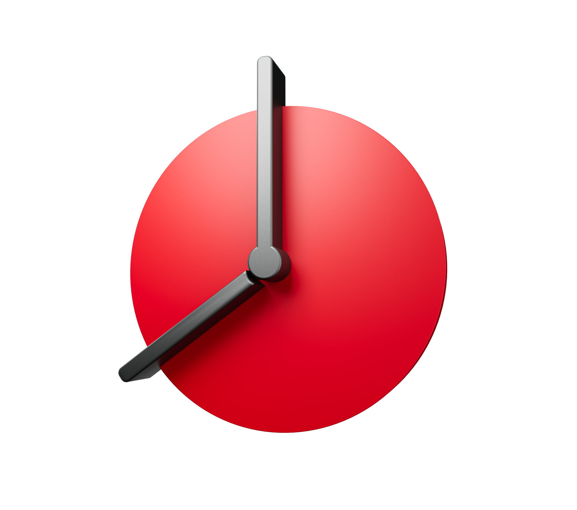 Wall Clock Isolated Eight O Clock Red Clock At 8 O clock 3d wall-clock-isolated-eight-o-clock-red-clock-at-8-o-clock-3d