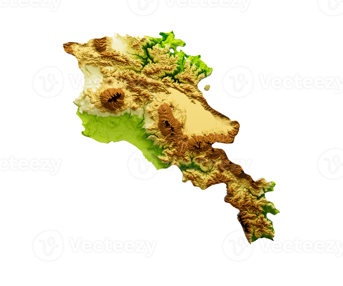 Physical map of Armenia. Armenia physical map