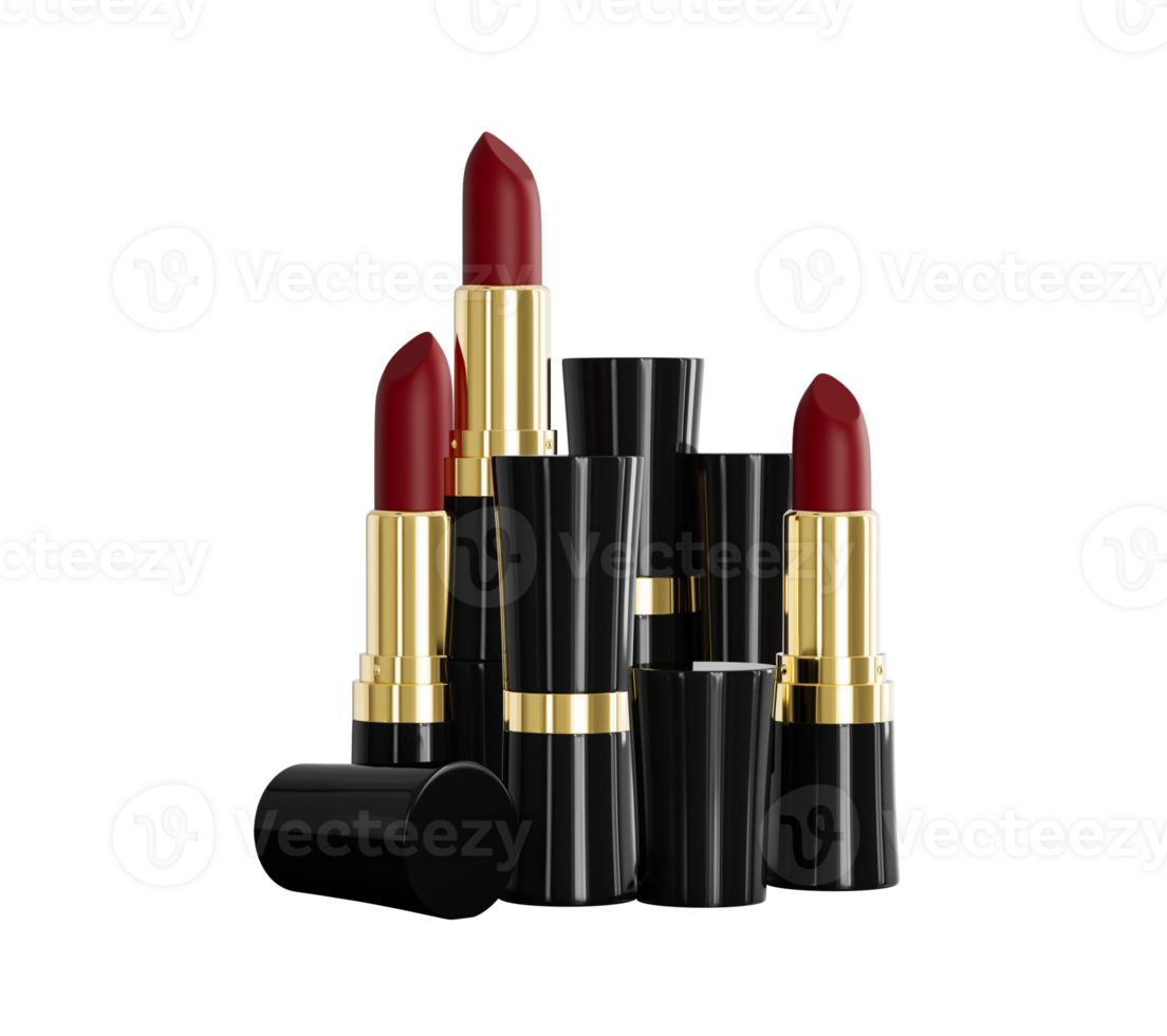 Beautiful lipstick set 3d illustration 27244099 PNG