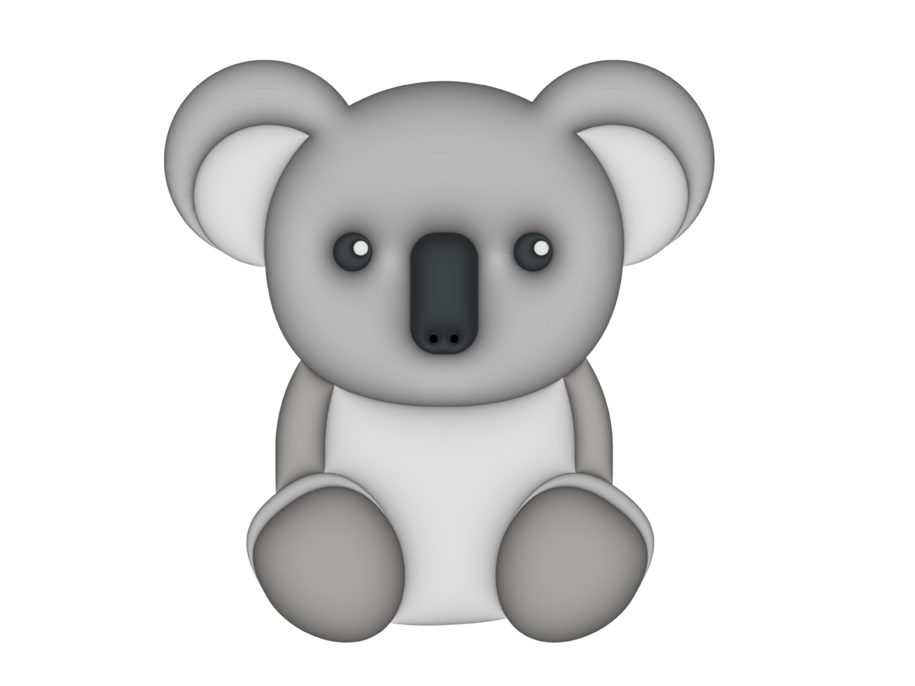 3d koala icon png