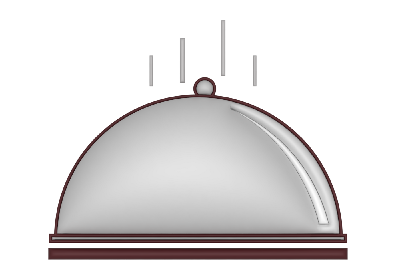 3d cloche on a transparent background png