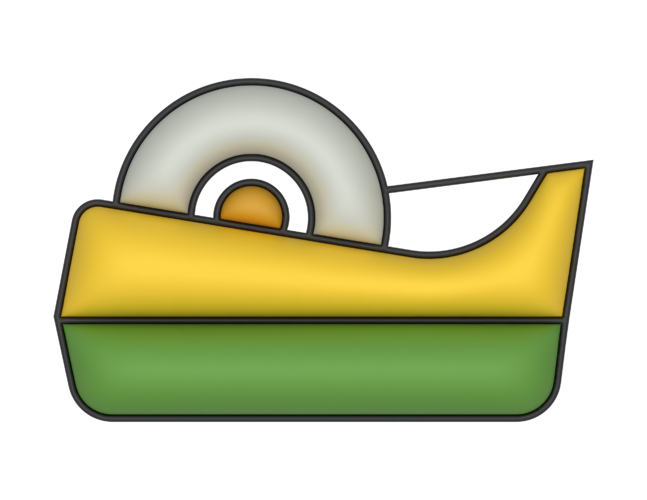 3d Adhesive Strip on a transparent background png