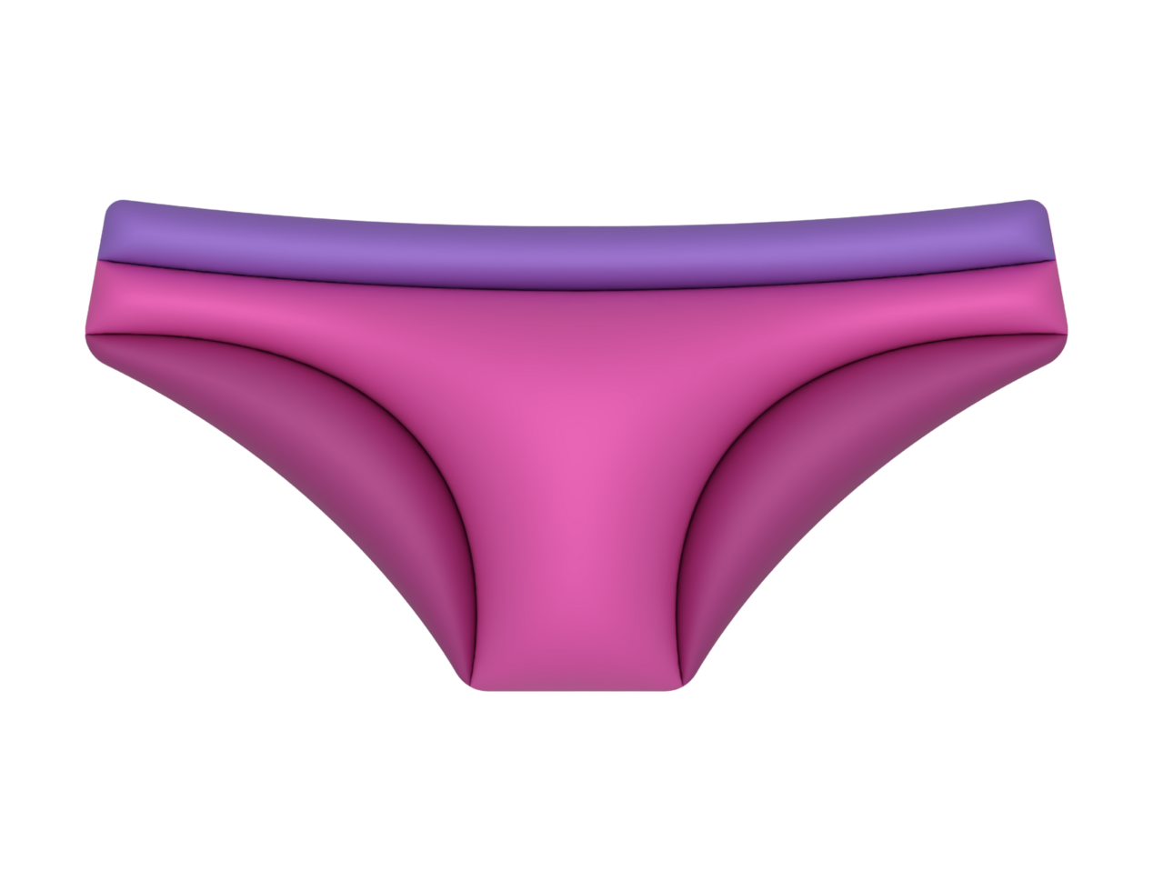 3d purple and pink underwear on a transparent background png