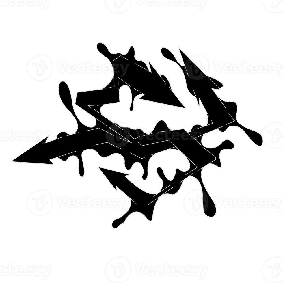 Abstract black arrows. Motion effect overlay. Shape and shapes. Graphic resource and backdrop. png