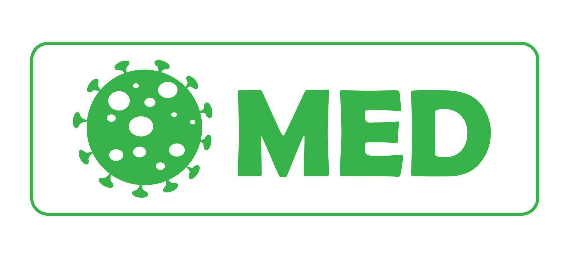 médico laboratorio logo concepto, logotipo plantilla, médico logo dibujo Bosquejo vector ilustración