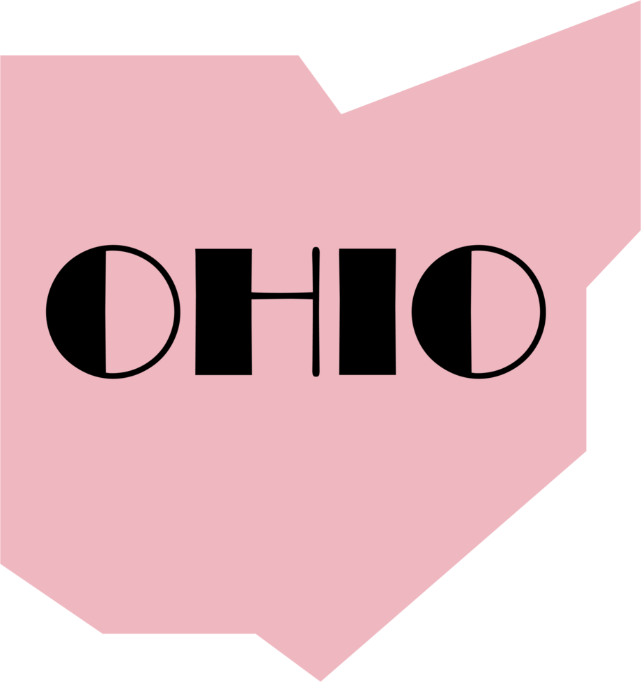 outline drawing of ohio state map. png