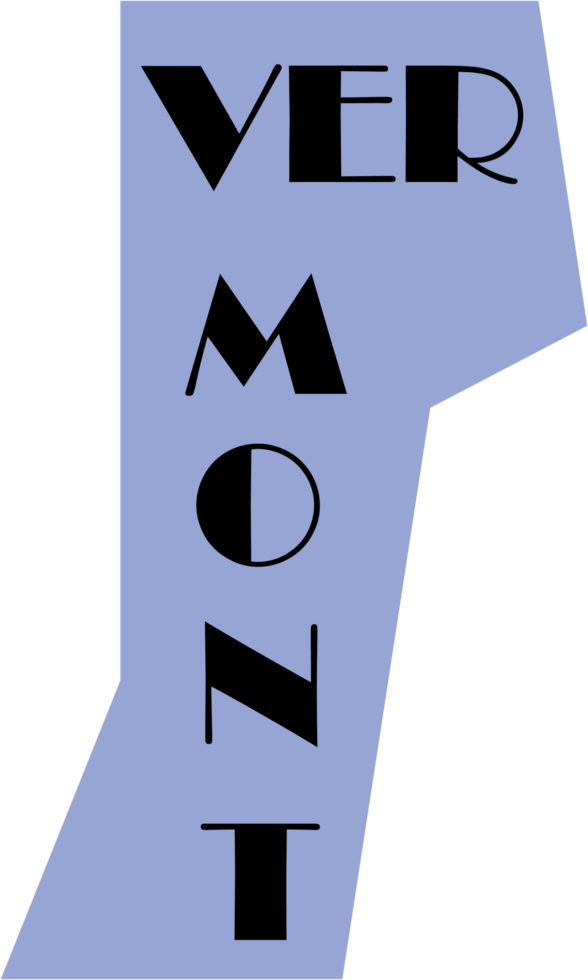 outline drawing of vermont state map. png