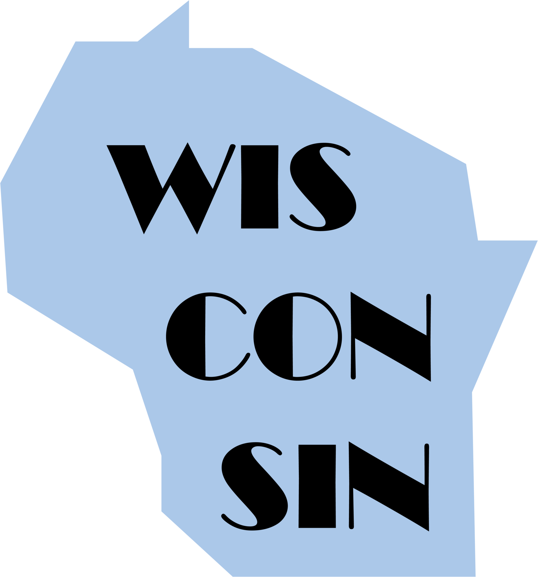 Outline drawing of wisconsin state map 27244973 png