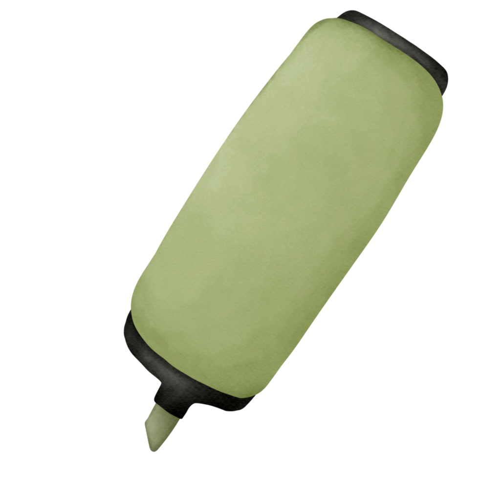 marcador realce verde png