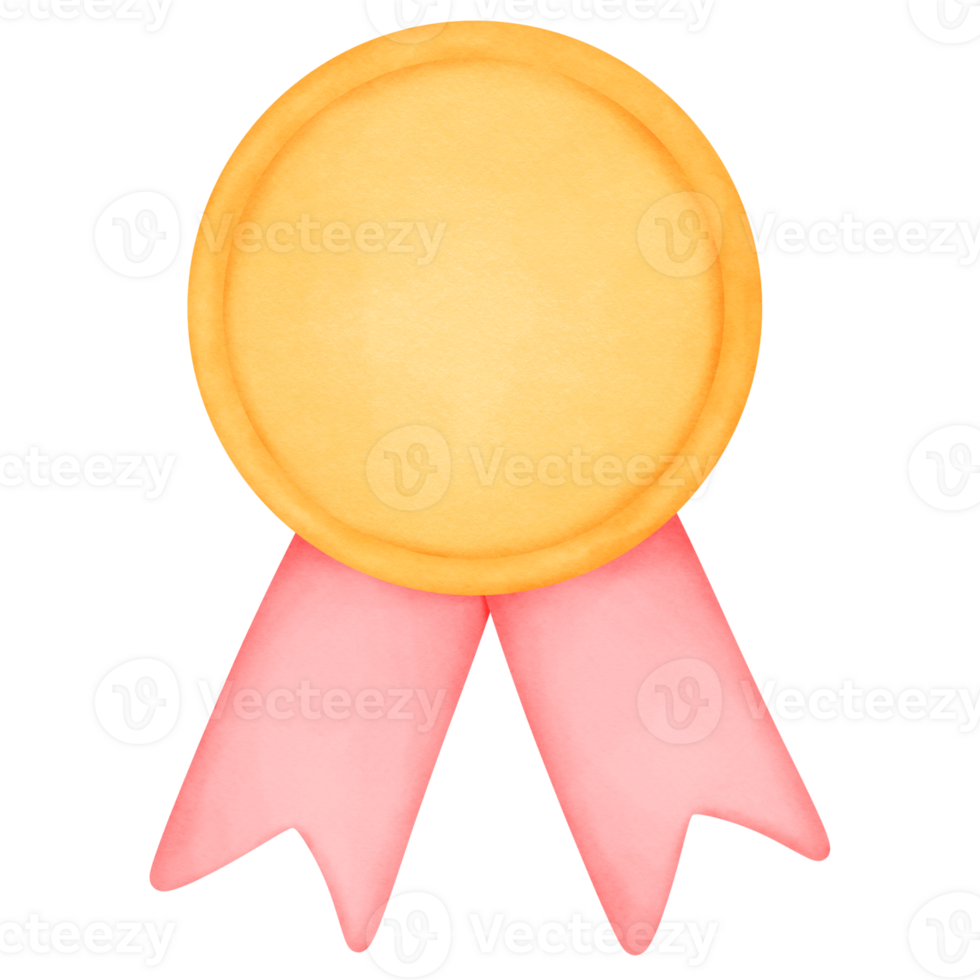 Award ribbon coin png